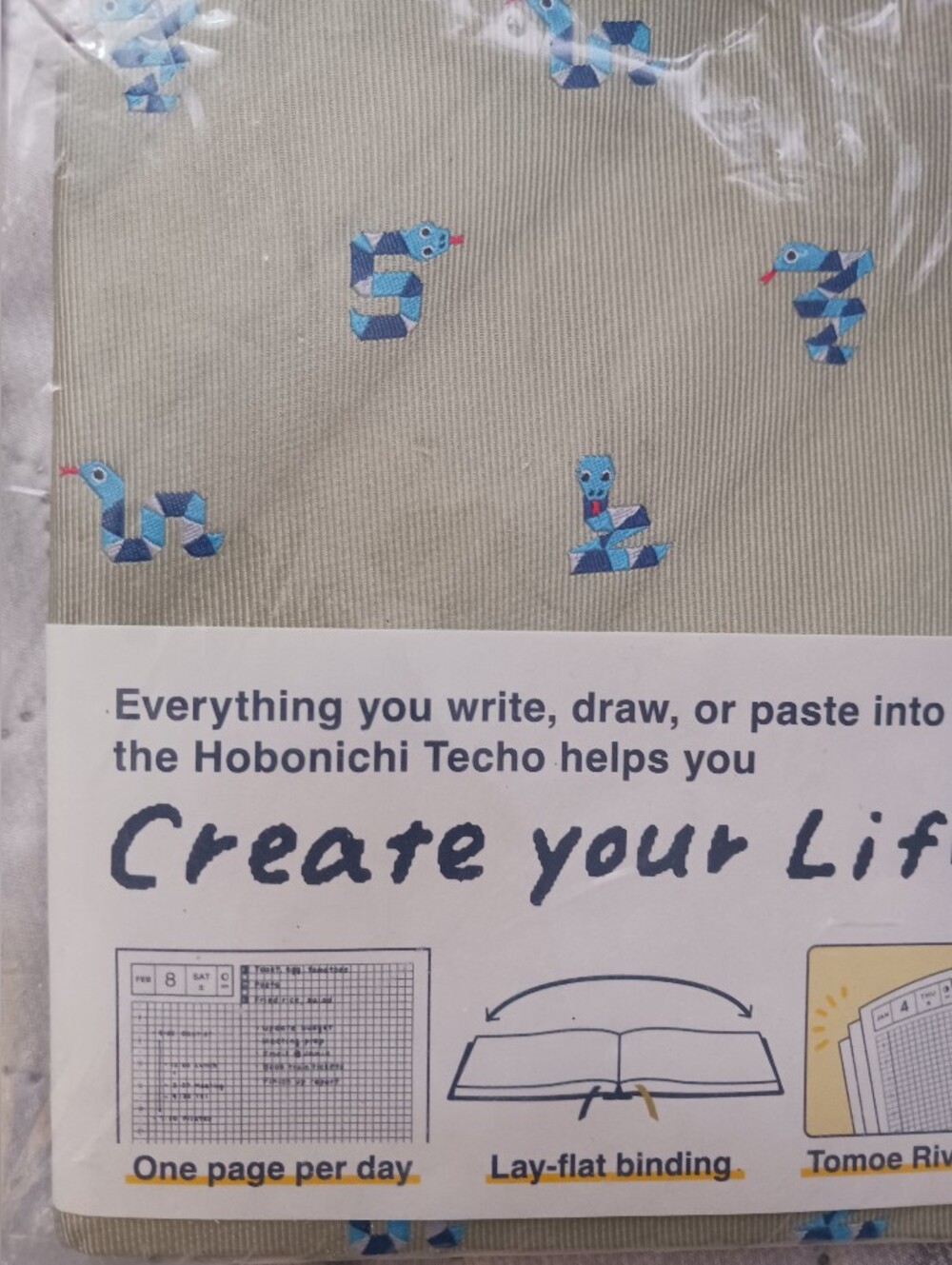Hobonichi Techo 2025 HON A5 Size Journal Book, Puzzle Snake Print, New - Picture 2 of 7